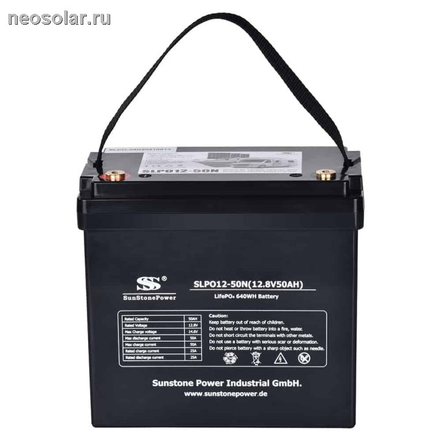 Просмотр фото... LiFePO4 аккумулятор SunStonePower SLPO12-50